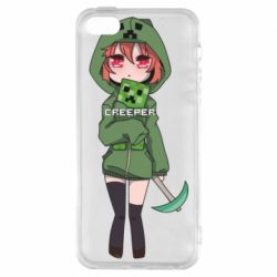 Чохол для iphone 5/5S/SE Minecraft anime