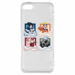 Чехол для iPhone5/5S/SE Naruto team 7 in action - PrintSalon