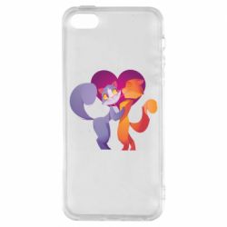 Чохол для iphone 5/5S/SE Парочка. Котики - PrintSalon