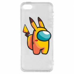 Чохол для iphone 5/5S/SE Pikachu Among Us - PrintSalon