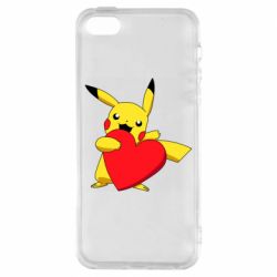 Чехол для iPhone5/5S/SE Pikachu Heart - PrintSalon