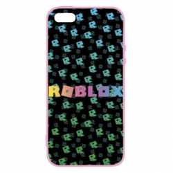 Чехол для iPhone5/5S/SE Roblox And Logo 3D - PrintSalon