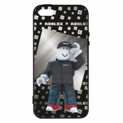 Чохол для iphone 5/5S/SE Roblox And Metal Logo - PrintSalon