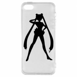 Чохол для iphone 5/5S/SE Sailor Moon silhouette - PrintSalon