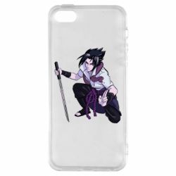 Чехол для iPhone5/5S/SE Sasuke with katana - PrintSalon