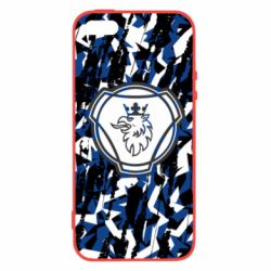 Чохол для iphone 5/5S/SE Scania logo and grunge - PrintSalon