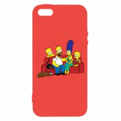 Чехол для iPhone5/5S/SE Simpsons At Home - PrintSalon