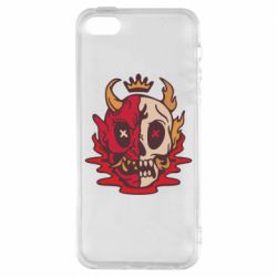 Чехол для iPhone5/5S/SE Skull face - PrintSalon