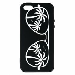 Чехол для iPhone5/5S/SE Sunglasses And Palm Trees - PrintSalon