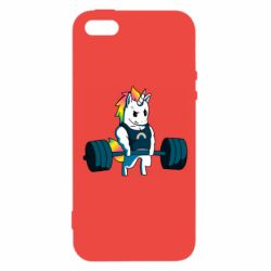 Чехол для iPhone5/5S/SE The unicorn is rocking - PrintSalon