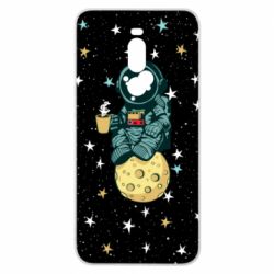 Чохол для Meizu Note 8 Astronaut and coffee - PrintSalon
