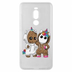 Чехол для Meizu Note 8 Baby Groot And Unicorn - PrintSalon