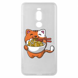 Чехол для Meizu Note 8 Cat and Ramen - PrintSalon