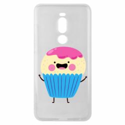 Чехол для Meizu Note 8 Funny cupcake with smile - PrintSalon
