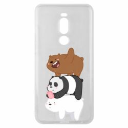Чехол для Meizu Note 8 Гризли Панда и Белый - PrintSalon