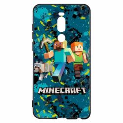 Чохол для Meizu Note 8 Minecraft Steve Alex And Dog - PrintSalon