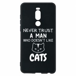 Чехол для Meizu Note 8 Не любит котов - не доверяй - PrintSalon