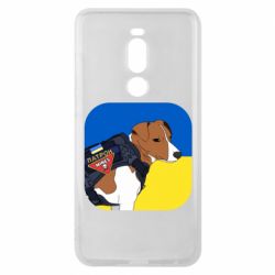 Чехол для Meizu Note 8 Патрон на фоне флага - PrintSalon