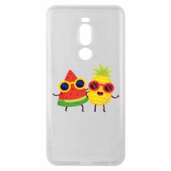 Чехол для Meizu Note 8 Pineapple with watermelon - PrintSalon