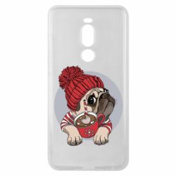 Чехол для Meizu Note 8 Pug And Coffee - PrintSalon