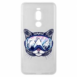 Чехол для Meizu Note 8 Snowboard Cat - PrintSalon