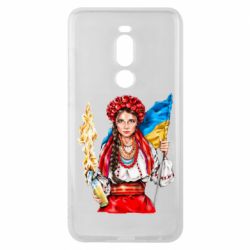 Чехол для Meizu Note 8 Украинская девушка в венку - PrintSalon
