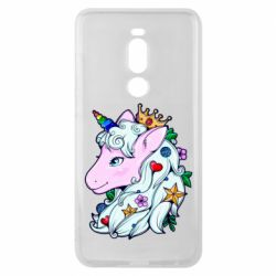 Чехол для Meizu Note 8 Unicorn Princess - PrintSalon