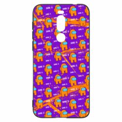 Чехол для Meizu X8 Among Us and grunge background-PrintSalon Чехол для Meizu X8 Among Us and grunge background