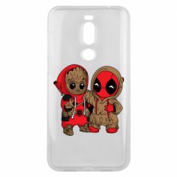 Чехол для Meizu X8 Baby Groot And Deadpool - PrintSalon