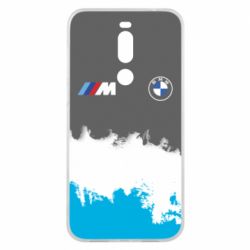 Чехол для Meizu X8 BMW logo and gray background - PrintSalon