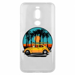 Чехол для Meizu X8 Car and sunset - PrintSalon