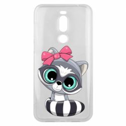 Чехол для Meizu X8 Cute raccoon - PrintSalon