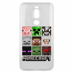 Чехол для Meizu X8 Minecraft character heads