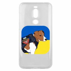 Чехол для Meizu X8 Патрон на фоне флага - PrintSalon