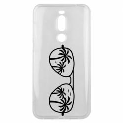 Чехол для Meizu X8 Sunglasses And Palm Trees - PrintSalon