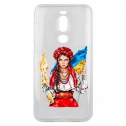 Чехол для Meizu X8 Украинская девушка в венку - PrintSalon