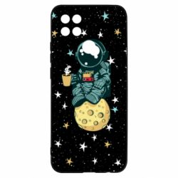 Чохол для Oppo A15s / A15 Astronaut and coffee - PrintSalon