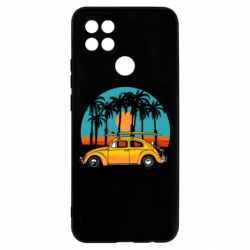 Чехол для Oppo A15s/A15 Car and sunset - PrintSalon
