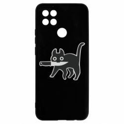 Чехол для Oppo A15s/A15 Cat with a knife - PrintSalon