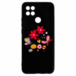 Чехол для Oppo A15s/A15 Flowers and Butterflies - PrintSalon