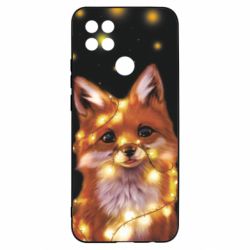 Чохол для Oppo A15s / A15 Fox And Christmas Lights - PrintSalon