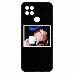 Чехол для Oppo A15s/A15 Higashikata Josuke drinking tea - PrintSalon
