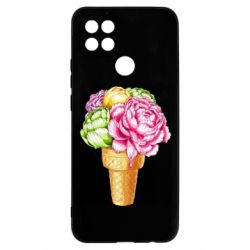 Чехол для Oppo A15s/A15 Ice cream flowers - PrintSalon