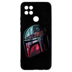 Чехол для Oppo A15s/A15 Mandalorian Helmet profil - PrintSalon