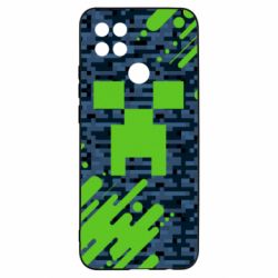 Чехол для Oppo A15s/A15 Minecraft Creeper - PrintSalon