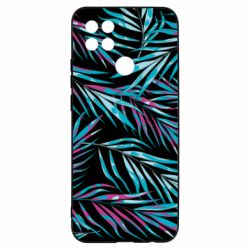 Чохол для Oppo A15s / A15 Neon Palm Leaves - PrintSalon