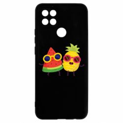 Чехол для Oppo A15s/A15 Pineapple with watermelon - PrintSalon