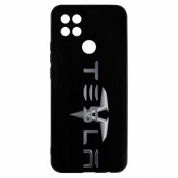 Чехол для Oppo A15s/A15 Tesla Car logo - PrintSalon