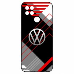 Чехол для Oppo A15s/A15 Volkswagen logo and abstraction - PrintSalon