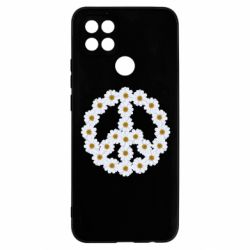 Чехол для Oppo A15s/A15 Знак мира из ромашек - PrintSalon